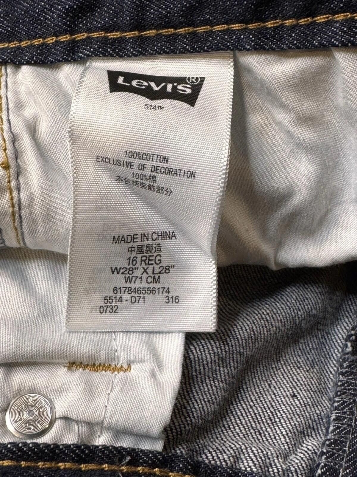 Levi's Levi's Jeans Y16 REG W28 L28 514 Slim Straight Leg 752 Size US 26 / EU 42 - 6 Thumbnail
