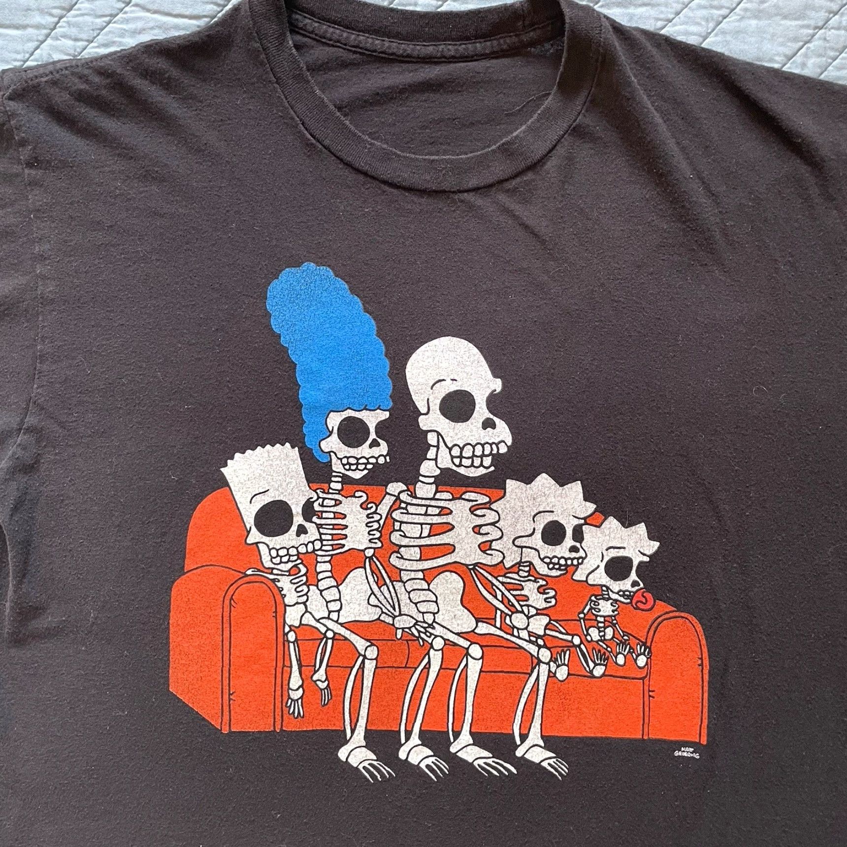 Vintage VINTAGE The Simpsons Shirt Unisex M Black Short Sleeve Halloween Graphic Print Crew Neck Regular Men Size US M / EU 48-50 / 2 - 3 Thumbnail