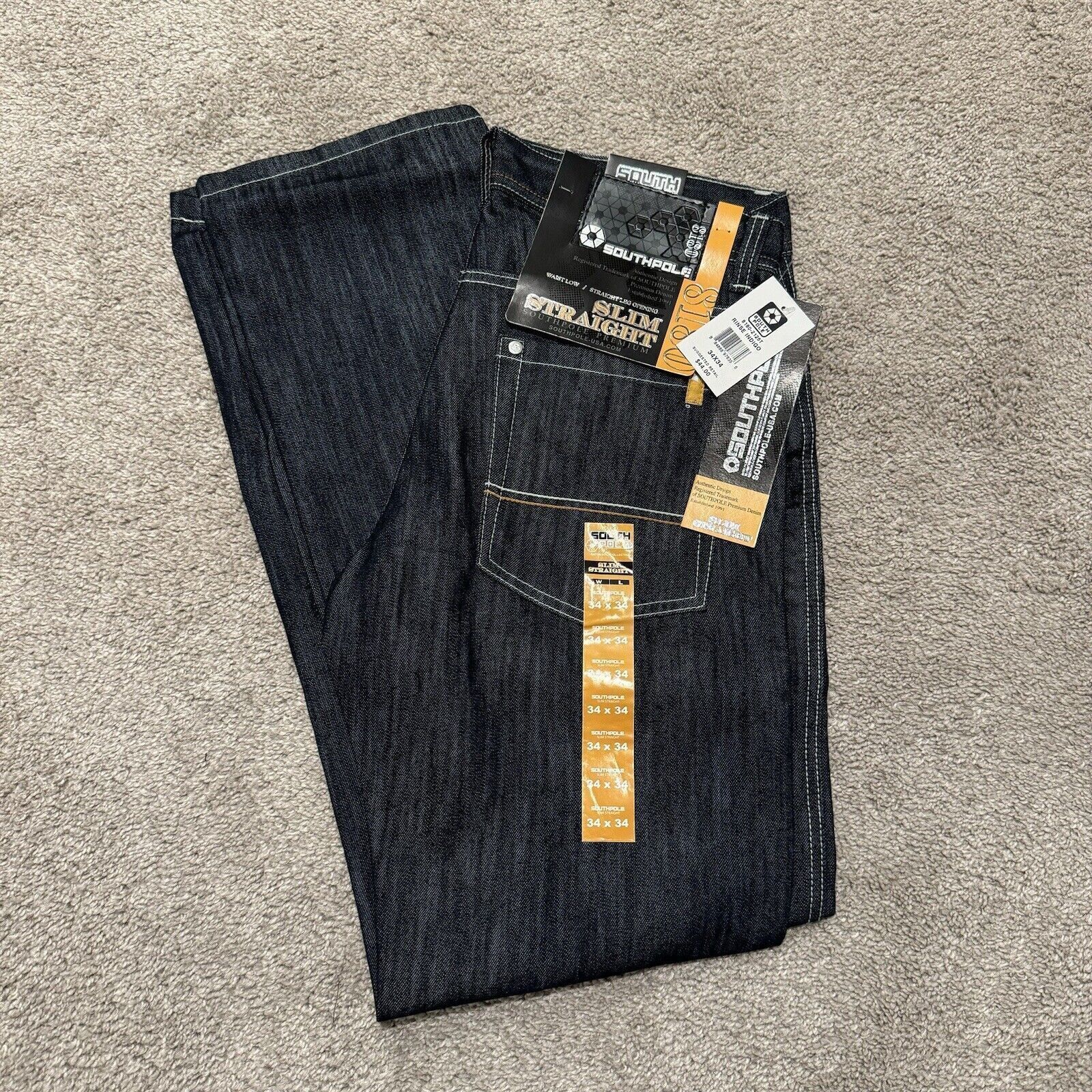 Southpole Baggy Vintage Y2K Southpole Denim Dark Wash Jeans Size 34 Size US 34 / EU 50 - 7 Thumbnail