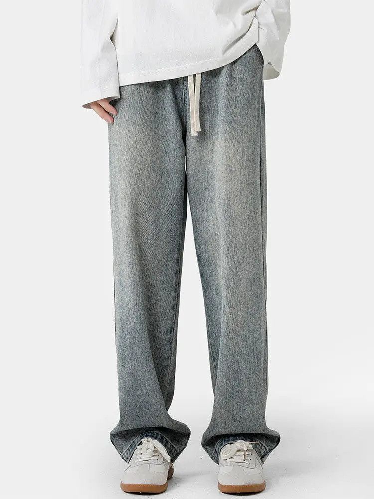 Japanese Brand Retro loose wide leg casual jeans Size US 30 / EU 46 - 2 Thumbnail