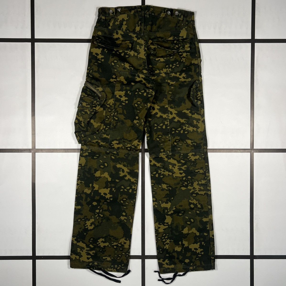 PPFM |[ 2002 PPFM Camo Multi-Pocket Cargo Trousers ]| Size US 30 / EU 46 - 7 Thumbnail