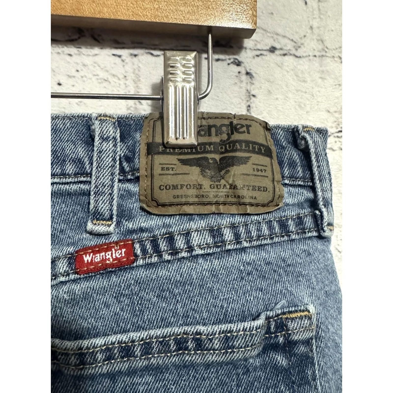 Wrangler Wrangler Jeans Light Blue Denim 36x29 Men Casual Denim 5-Pocket Cotton Spandex Vintage? No Size US 36 / EU 52 - 2 Thumbnail