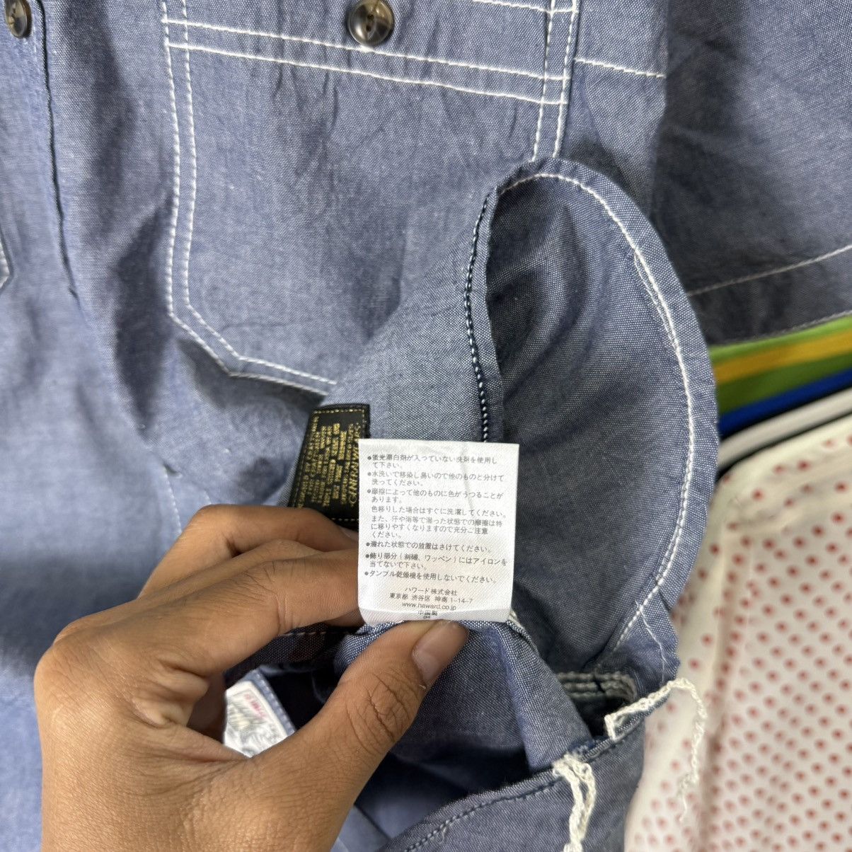 Japanese Brand SURPLUS Seminary chambray workshirt Size US M / EU 48-50 / 2 - 11 Thumbnail