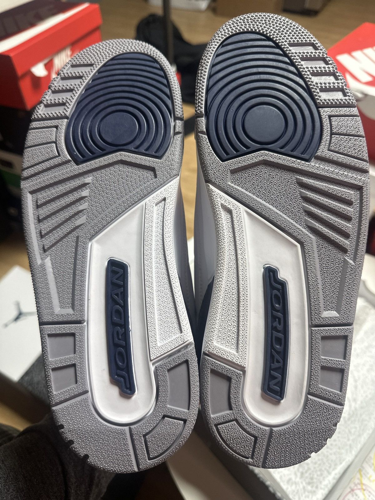 Jordan Brand *NEW* SIZE 10.5 US MEN Air Jordan 3 Retro MIDNIGHT NAVY 2023 Size US 10 / EU 43 - 14 Thumbnail