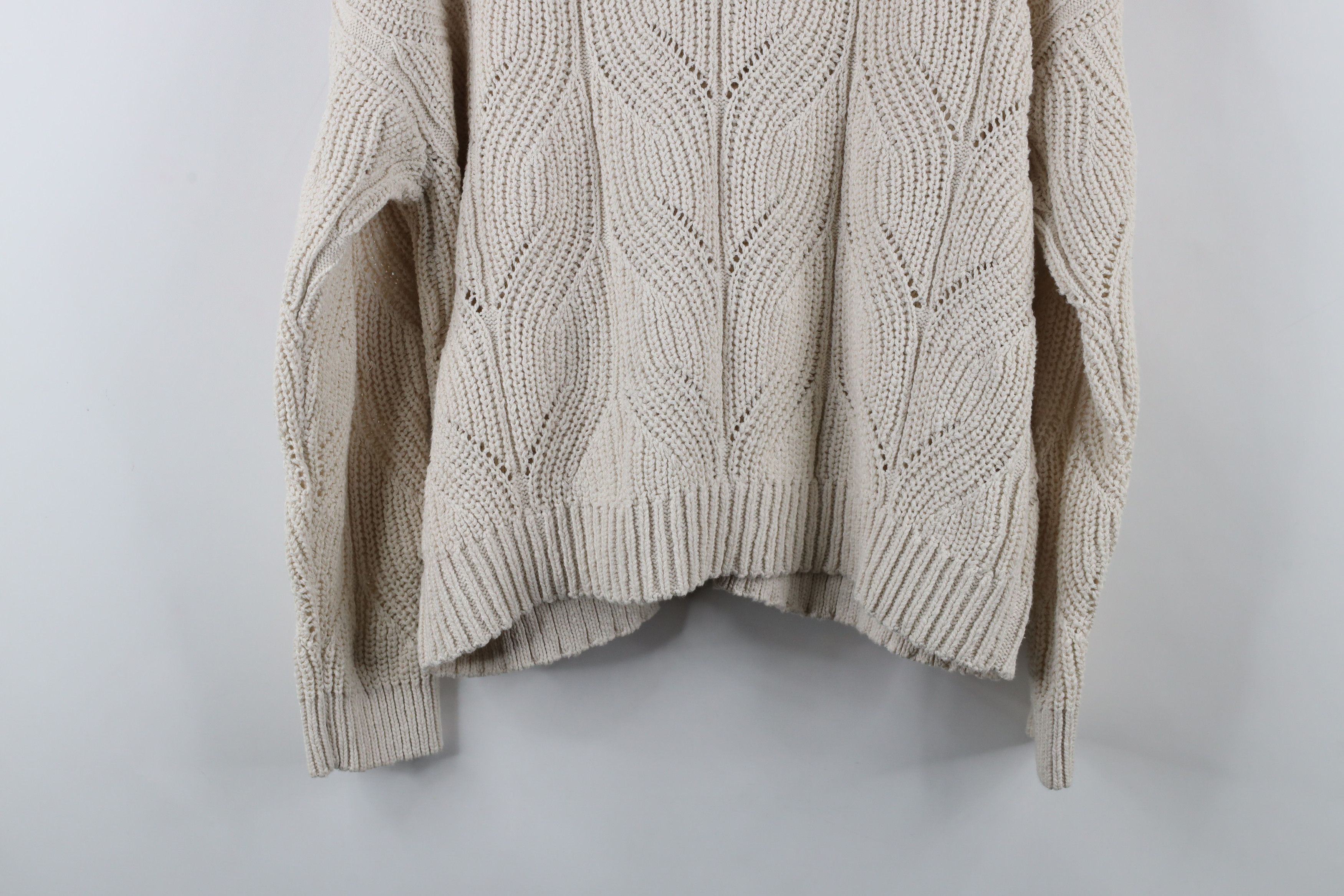 Madewell × Vintage Madewell Cotton Knit Hillview Cardigan Sweater Beige Size M / US 6-8 / IT 42-44 - 13 Thumbnail
