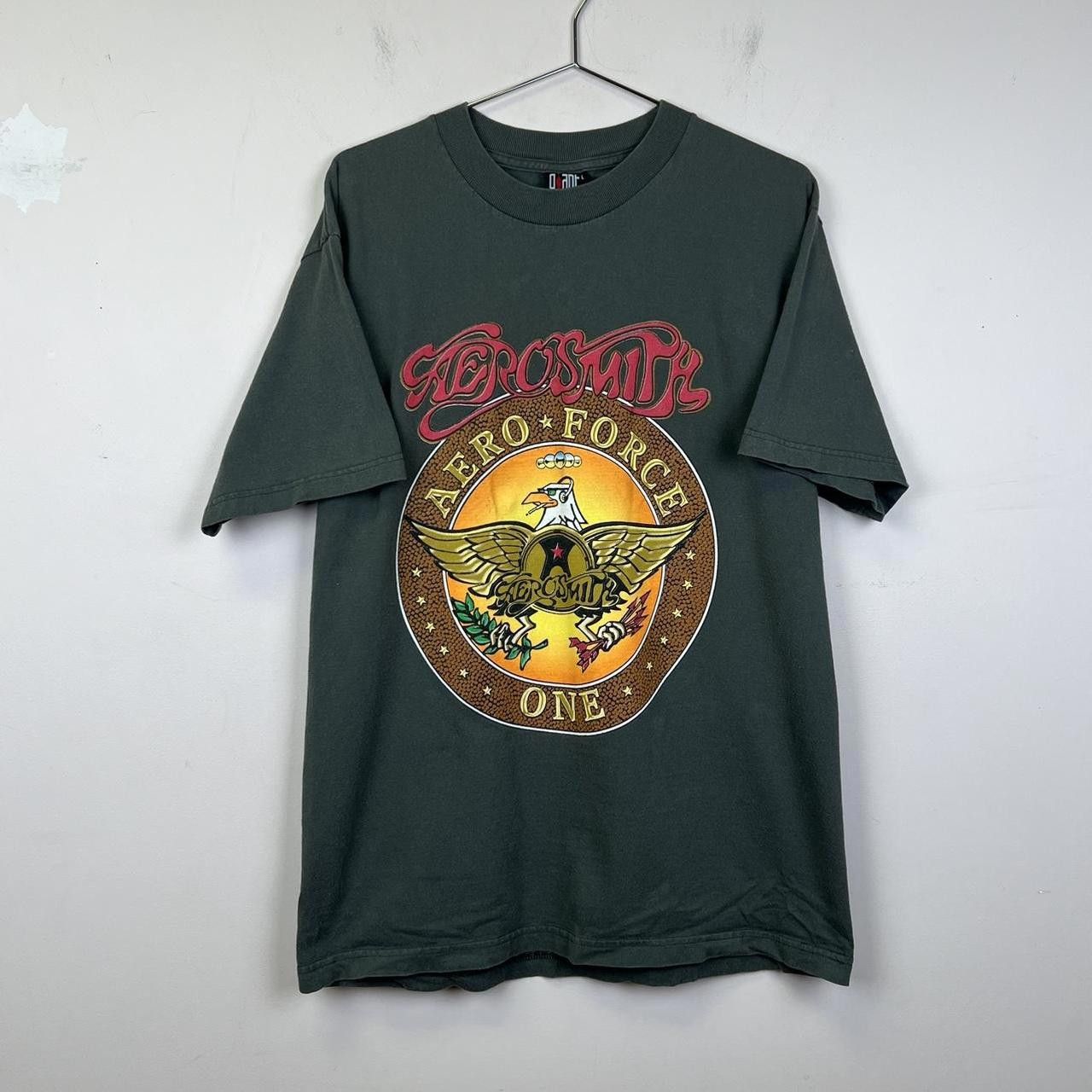 Designer 1998 Vintage Giant Aerosmith Aero-Force One Vintage T-Shirt Size US L / EU 52-54 / 3 - 1 Thumbnail