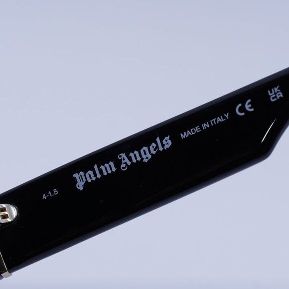 Palm Angels Palm Angels PERI086 HYDE 1045 Sunglasses Black Rectangle Size ONE SIZE - 8 Thumbnail