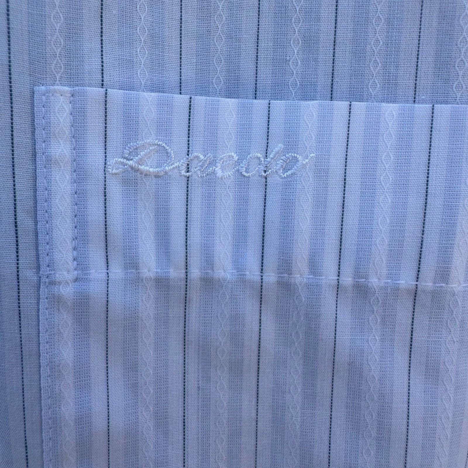 Other Daedo Mens Light Blue Pinstripe Button Down Shirt Long Sleev Size US L / EU 52-54 / 3 - 10 Thumbnail
