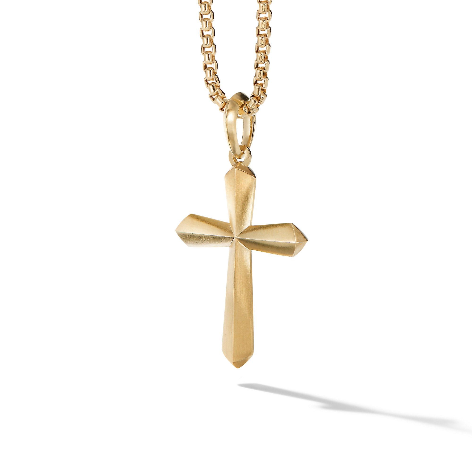 David Yurman o1w1db10526 D25393M /Size 7/Roman Cross Amulet in Golden Size ONE SIZE - 3 Thumbnail