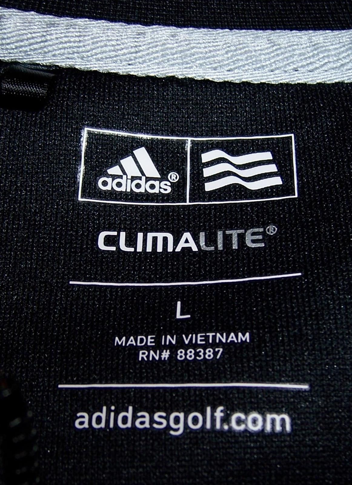 Adidas Adidas Golf ClimaLite Pullover Men's L Black Long Sleeve Size ONE SIZE - 2 Thumbnail