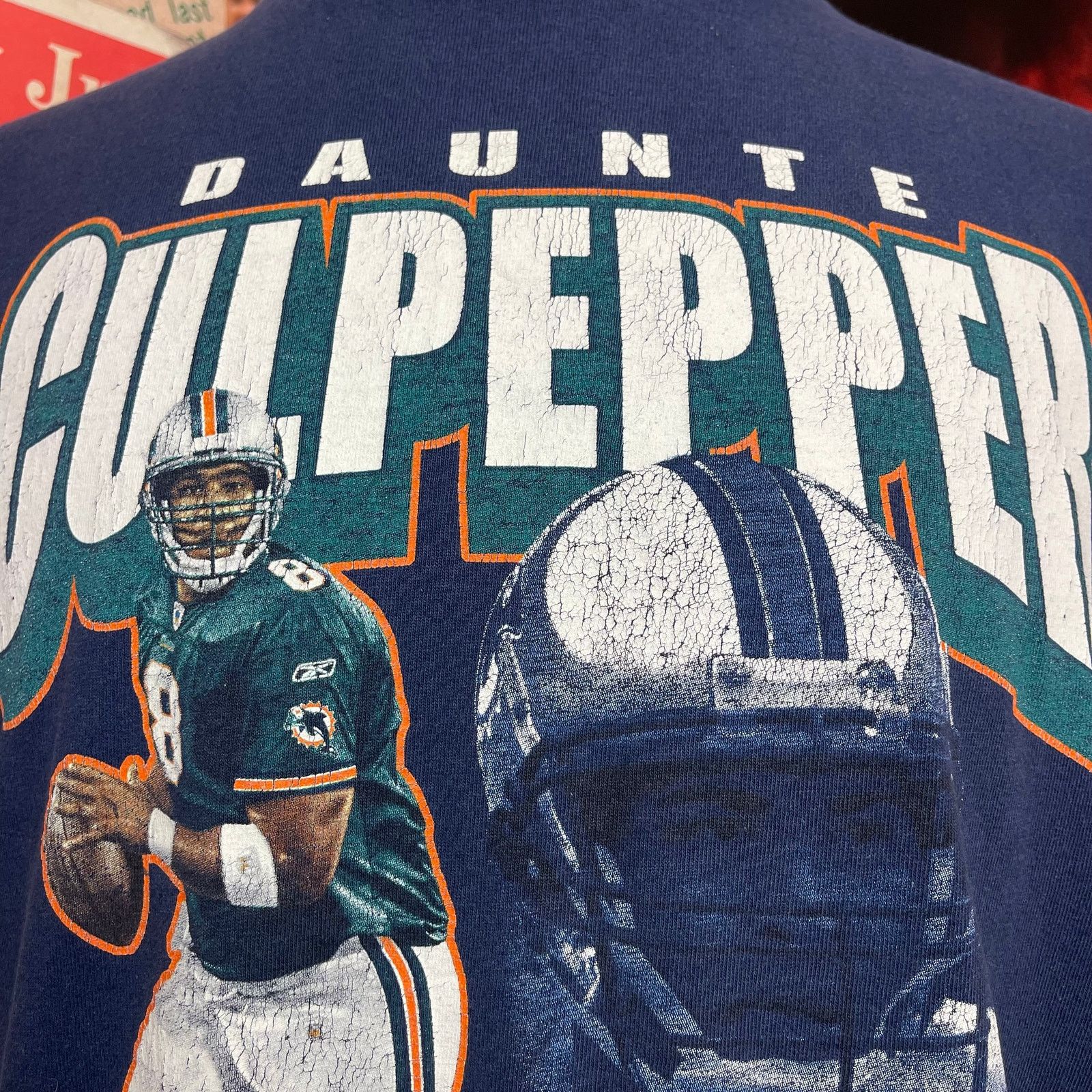 Reebok Miami Dolphins Dolphin Daunte Culpepper Reebok NFL Tee Size US XL / EU 56 / 4 - 2 Thumbnail
