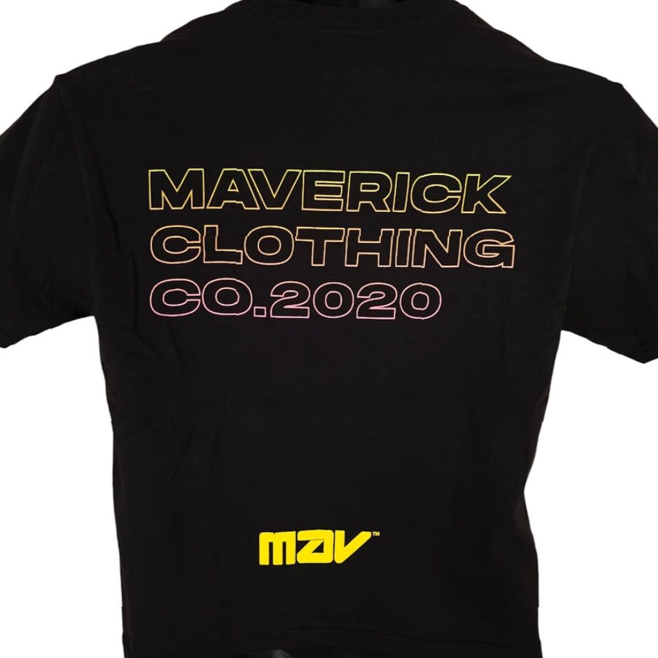 Vintage Maverick Crop Top T Shirt Womens Size Small Black Logan Paul Streetwear Shirt Womens Small Black Crop Top Maverick Streetwear Size S / US 4 / IT 40 - 4 Thumbnail