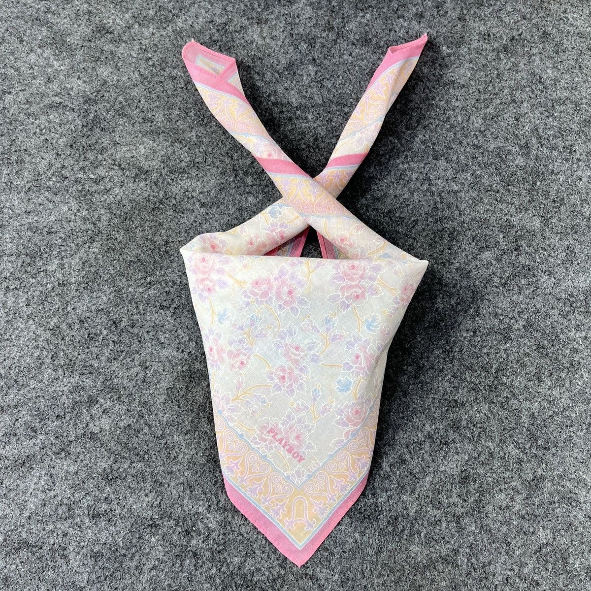 Playboy × Vintage Playboy Handkerchief / Bandana / Neckerchief B691 Size ONE SIZE - 3 Thumbnail