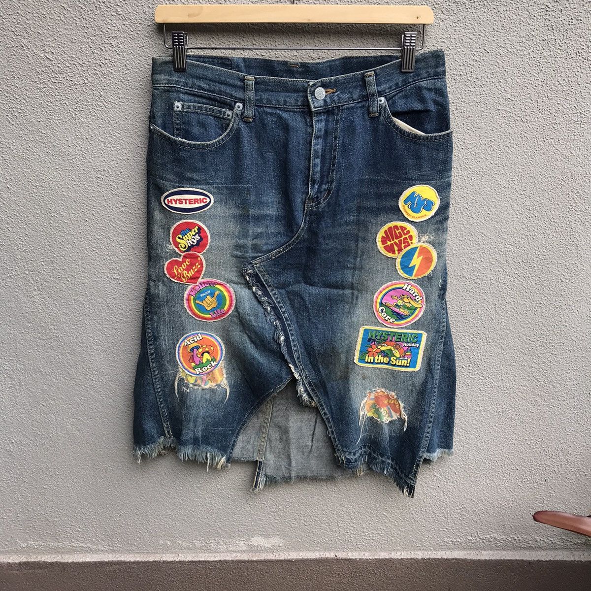Hysteric Glamour HYSTERIC GLAMOUR skirt jeans multi patch Size 30" / US 8 / IT 44 - 1 Thumbnail
