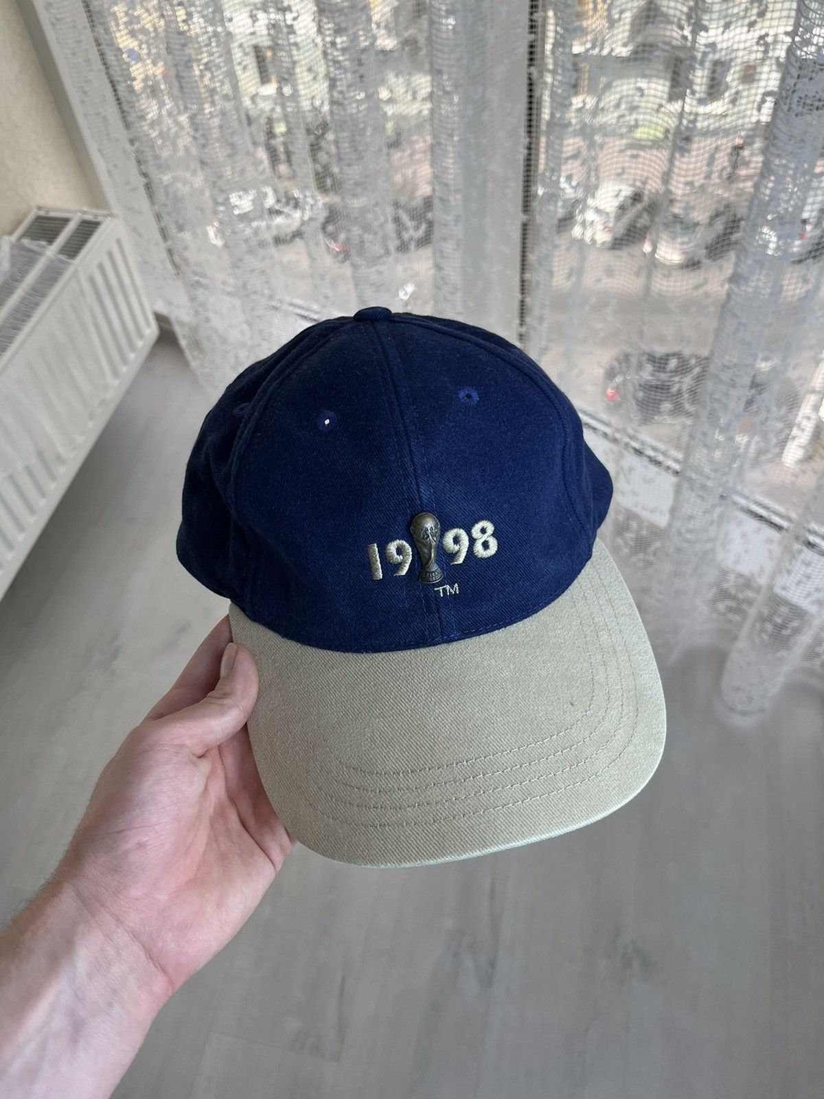 Adidas × Vintage Adidas 1998 France Football World Cup Hat Cap Soccer 90s Size ONE SIZE - 2 Thumbnail