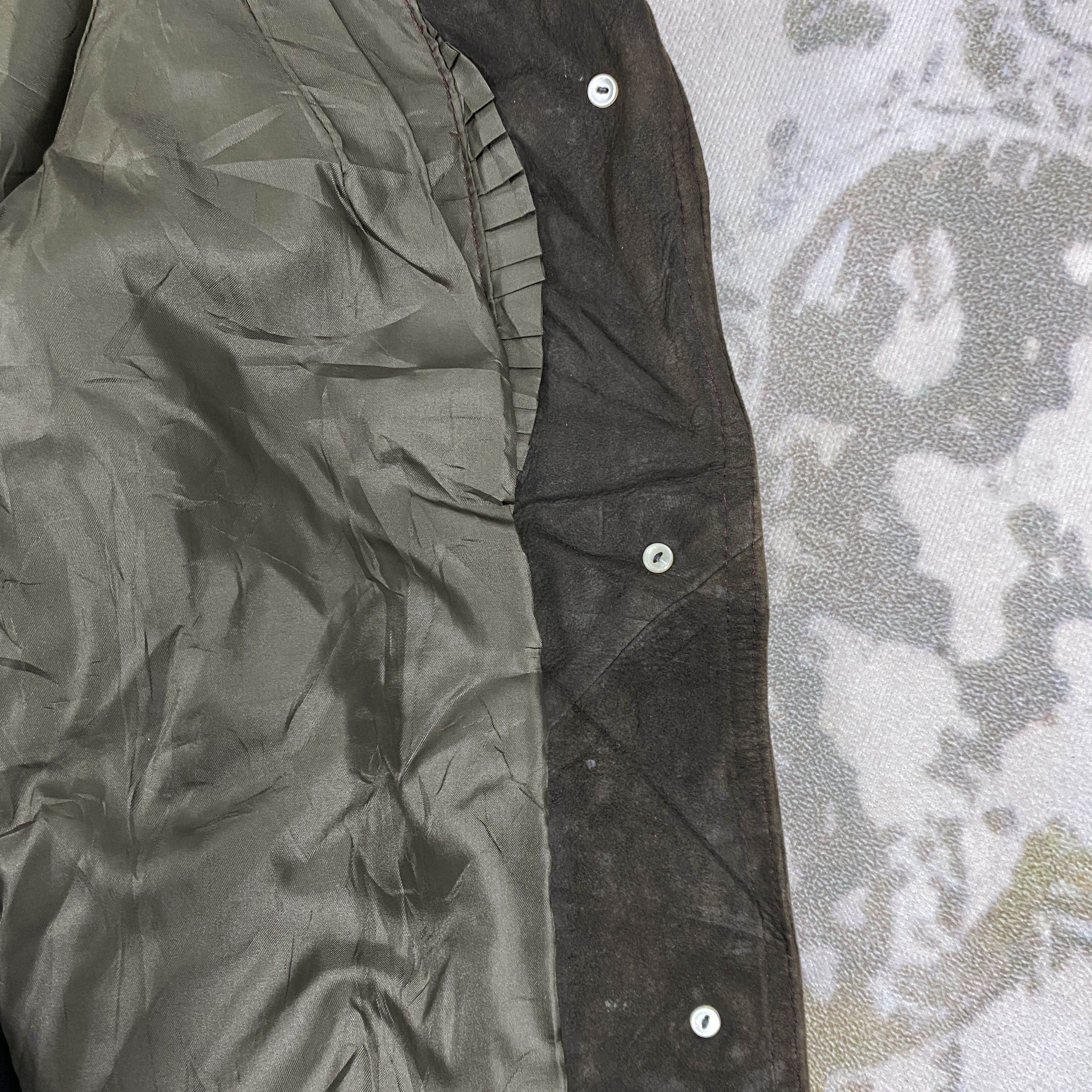 Leather Vintage Leather Button Up Coat Jacket- J420 Size US M / EU 48-50 / 2 - 8 Thumbnail