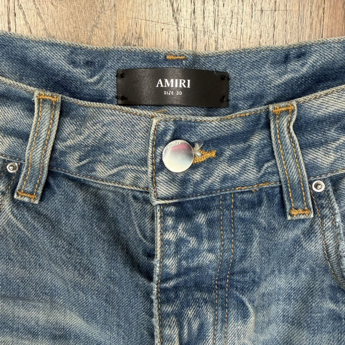Amiri Amiri Pleated Denim Straight MX1 Jean Honeycomb Indigo Size US 30 / EU 46 - 9 Thumbnail
