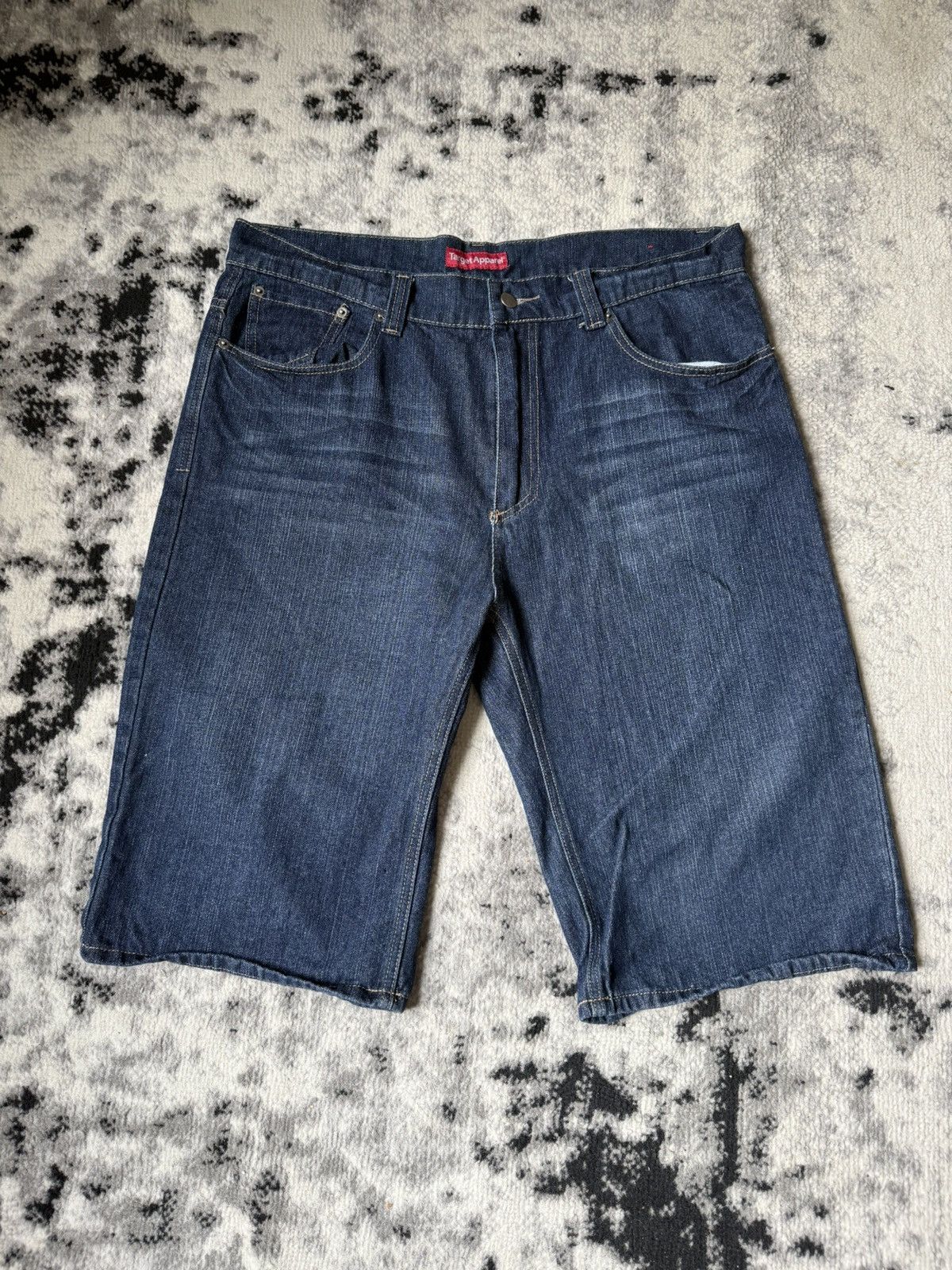 Japanese Brand × Vintage Y2K Faded Jorts Size US 38 / EU 54 - 1 Thumbnail