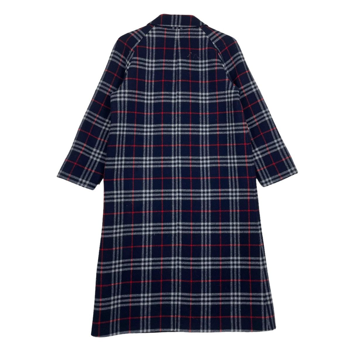 Burberry Prorsum × Vintage 💥VTG BURBERRYS NAVY BLUE CHECK REVERSIBLE BUTTON PARKA Size US M / EU 48-50 / 2 - 14 Thumbnail
