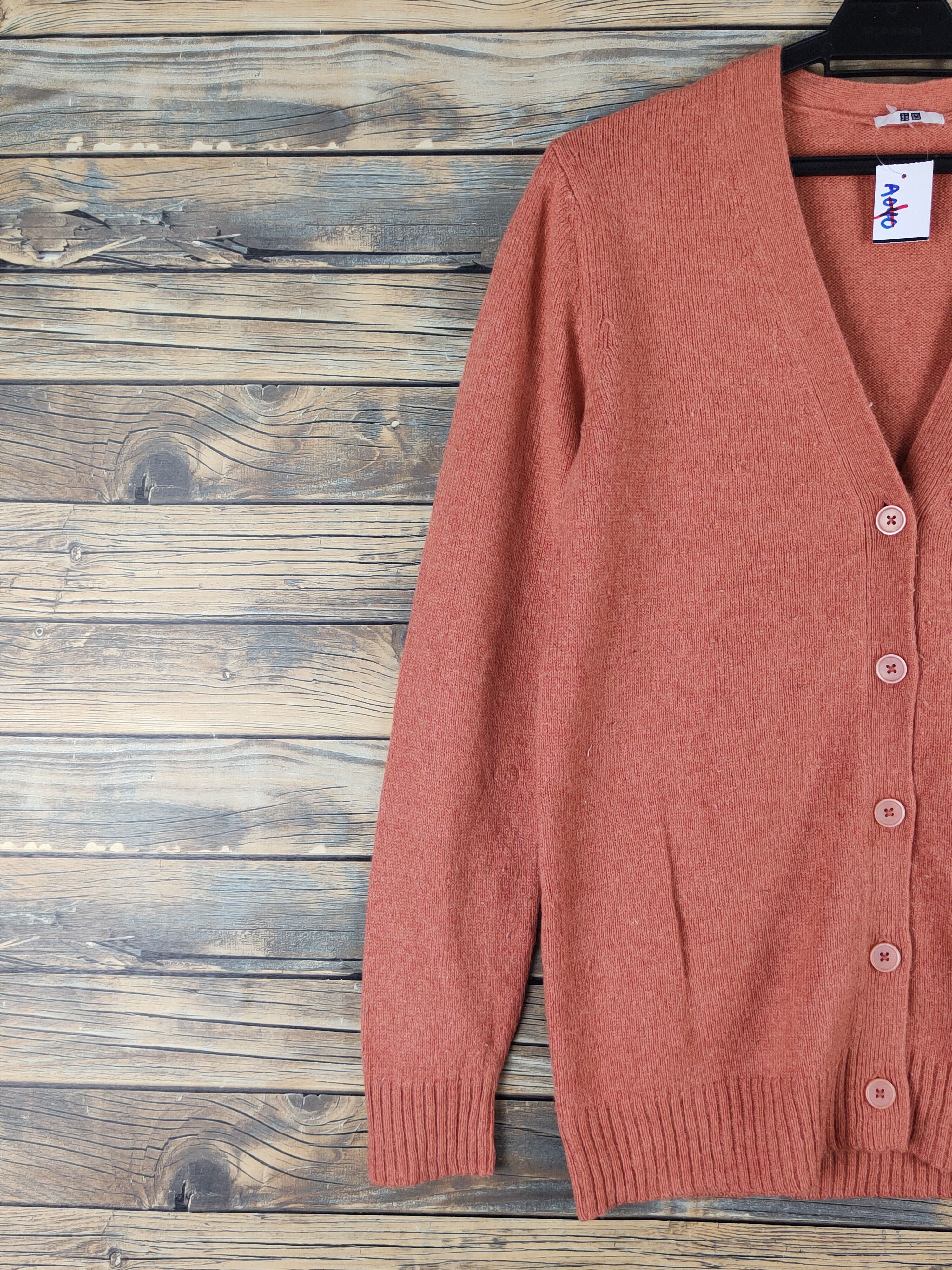 Homespun Knitwear × Japanese Brand Uniqlo japan Orange Knitwear Cardigan #W1195 Size US M / EU 48-50 / 2 - 3 Thumbnail