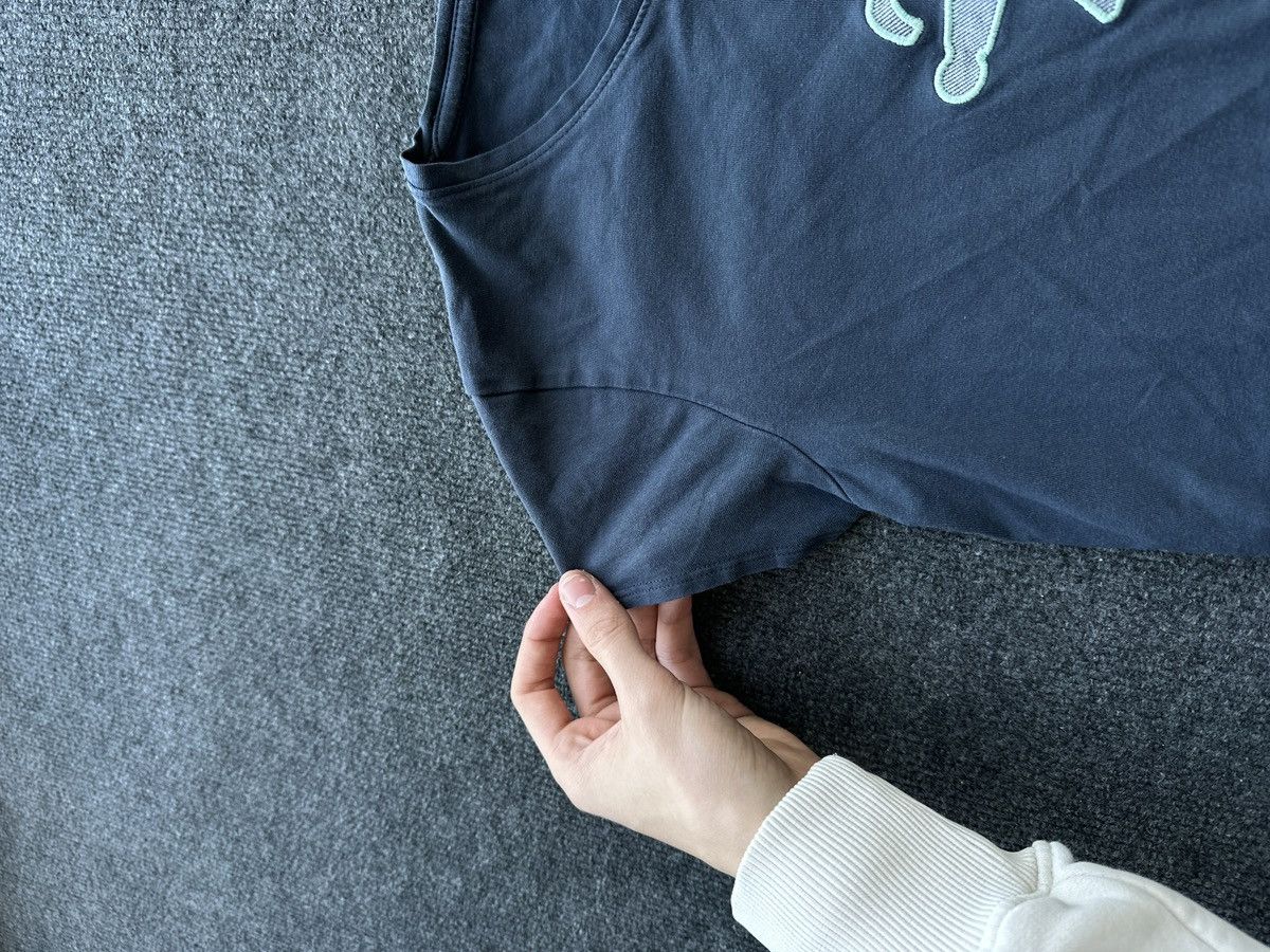 Other 🚨 AMPELMANN DARK BLUE WOMEN T-SHIRT CREW NECK CENTRAL LOGO Size S / US 4 / IT 40 - 3 Thumbnail
