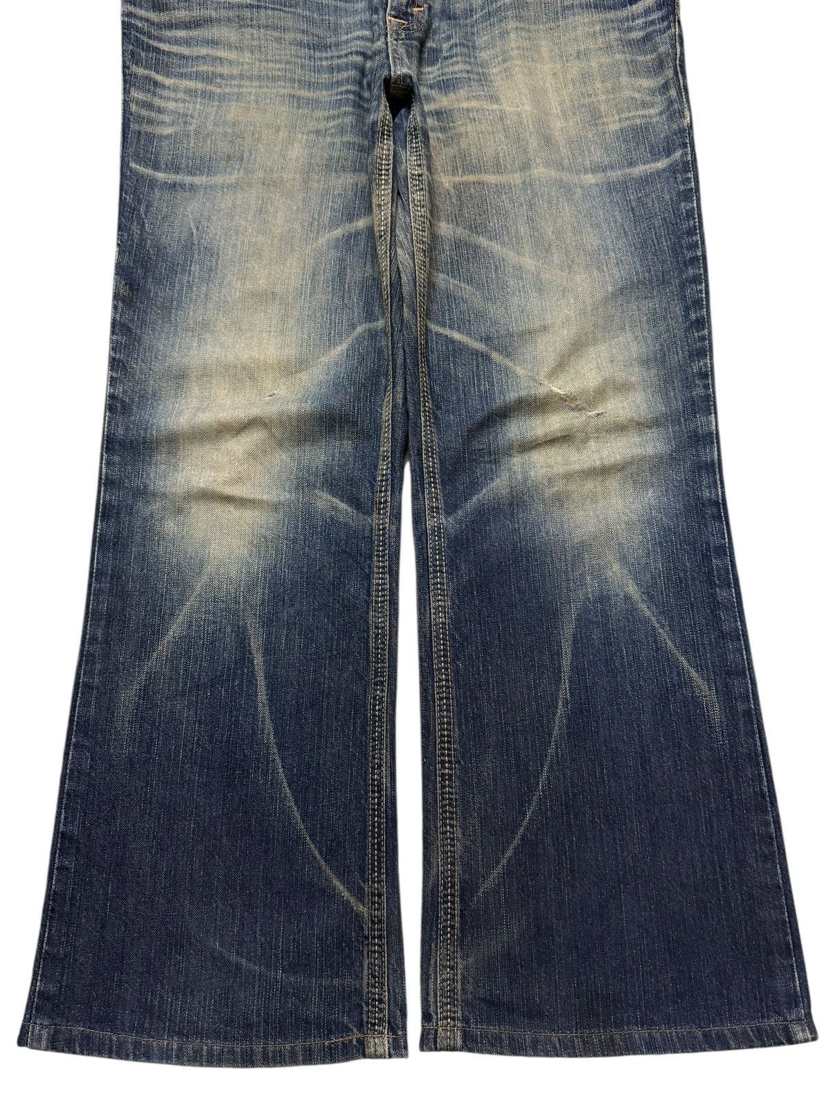 Edwin Vintage Y2K Edwin XV Faded Wash Clawmark Wide Leg Baggy Size US 36 / EU 52 - 7 Thumbnail