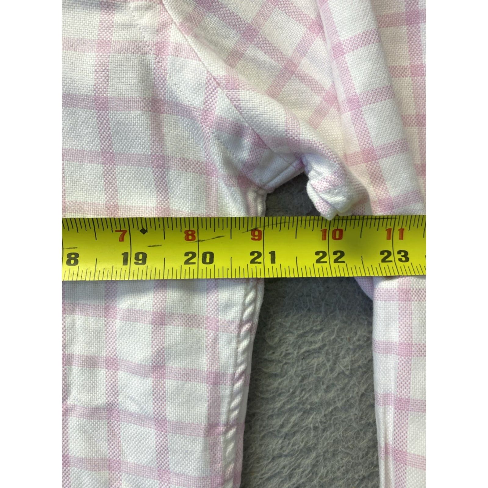 Neiman Marcus VINTAGE Neiman Marcus Dress Shirt Mens 15.5 Pink Check Long Sleeve Slim Fit Business Party Workwear Size US M / EU 48-50 / 2 - 5 Thumbnail