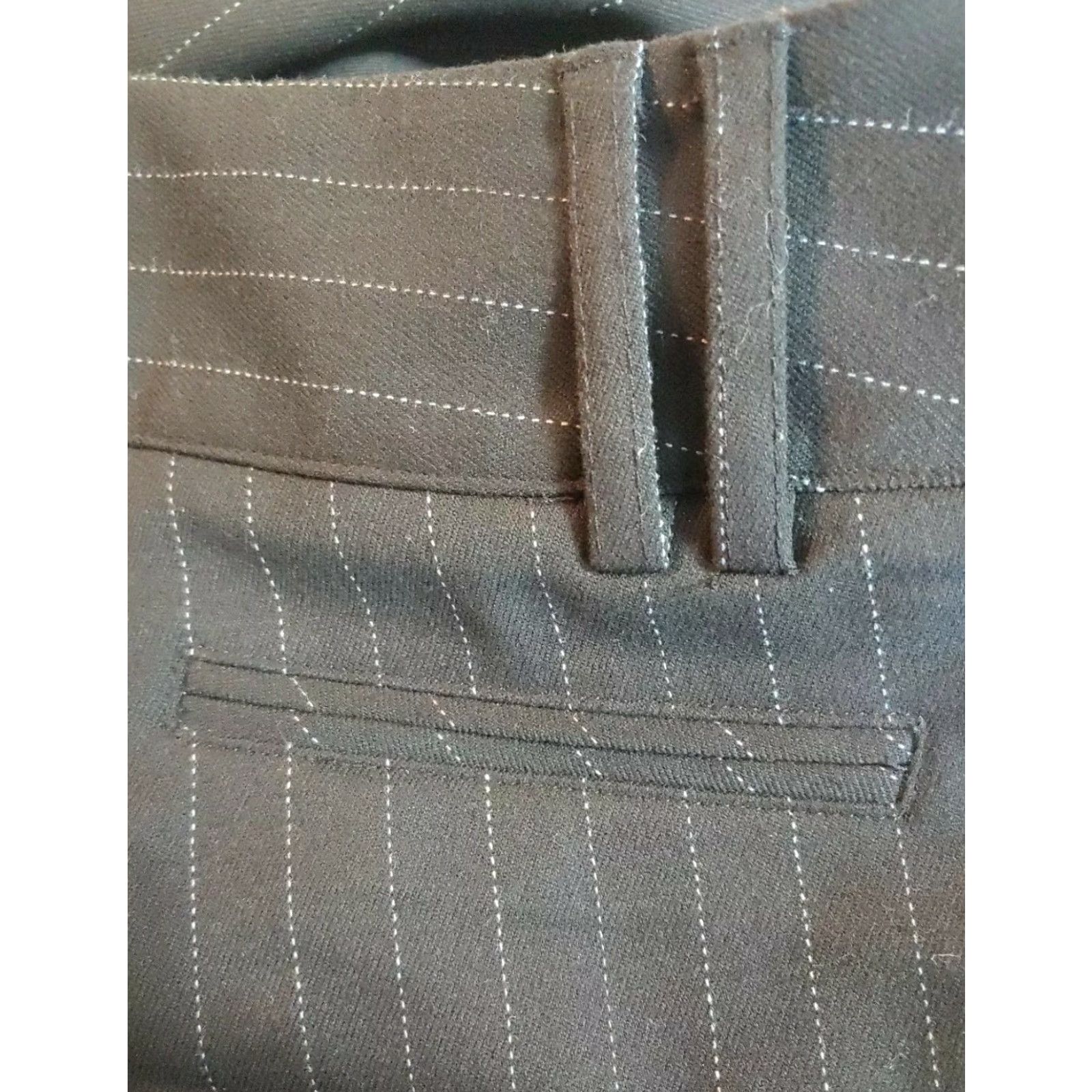 Guess VINTAGE GUESS Jeans Womens 24 Off Black Striped Bootcut Dress Pants Junior Zipup Pants Womens 24 Black Striped Bootcut Dress Pants Size 42" / US 20 - 6 Thumbnail