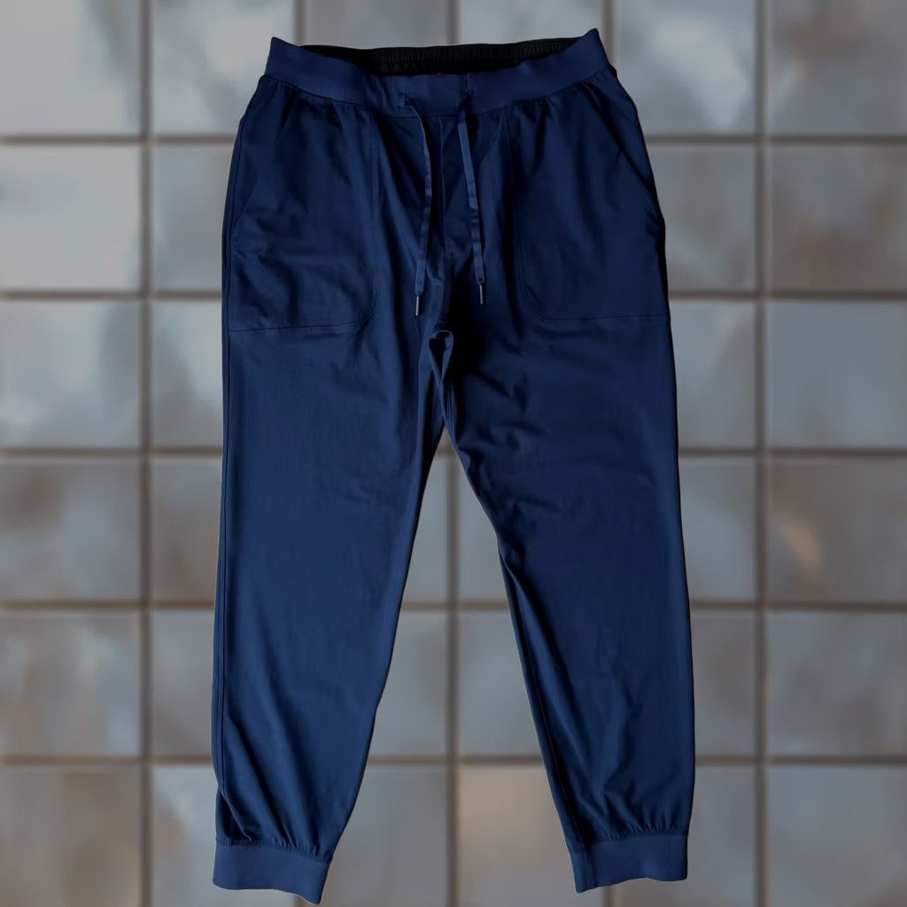 Lululemon Lululemon ABC Jogger Pants Large Navy Blue Knit Polyester Regular 28in Inseam Men Activewear Jogger Tapered Salable Lululemon ABC Model Mens Size US 33 - 1 Thumbnail