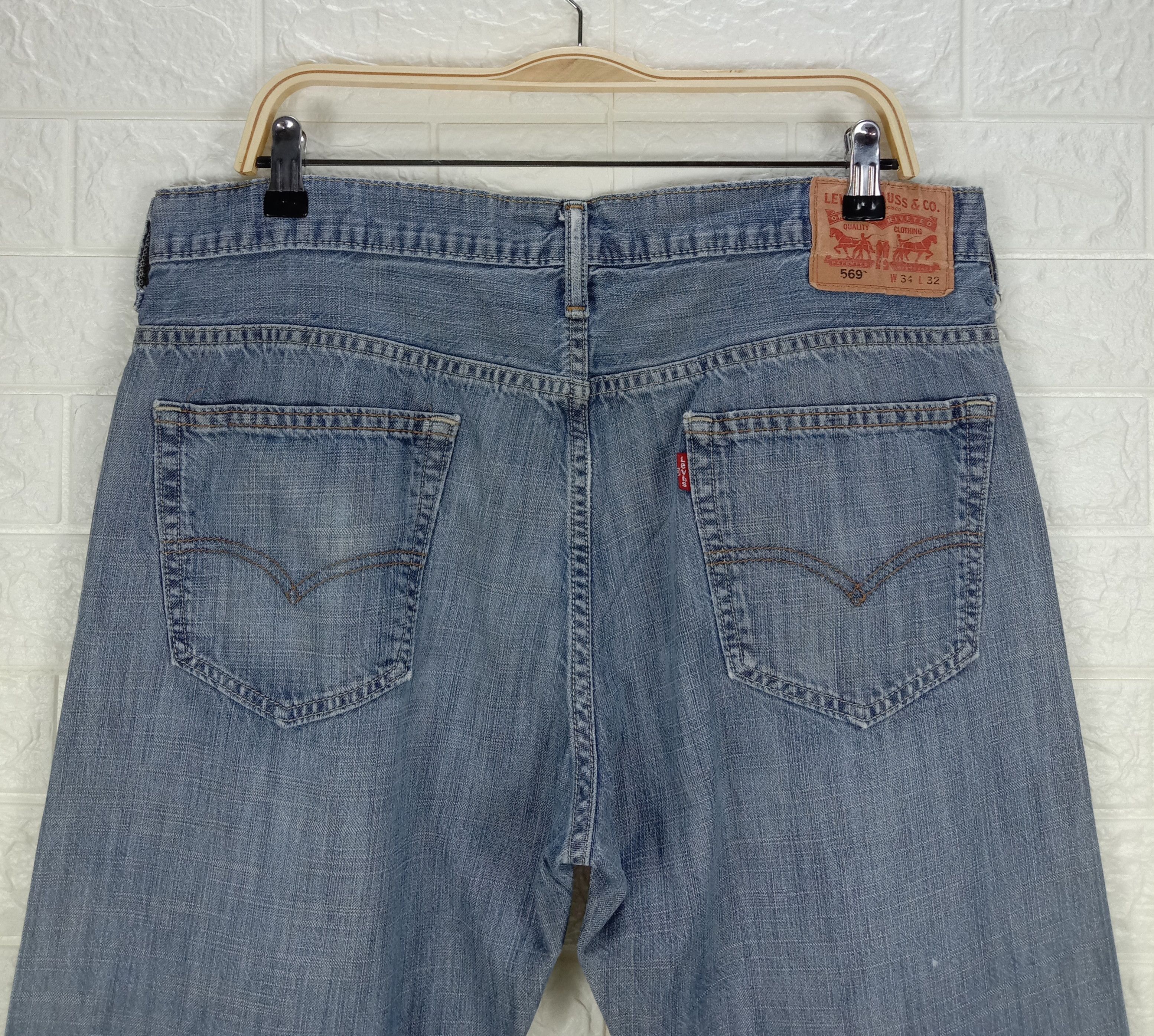 Levi's Vintage Levi's 569 Jeans Relaxed Fit Denim Size US 34 / EU 50 - 6 Thumbnail