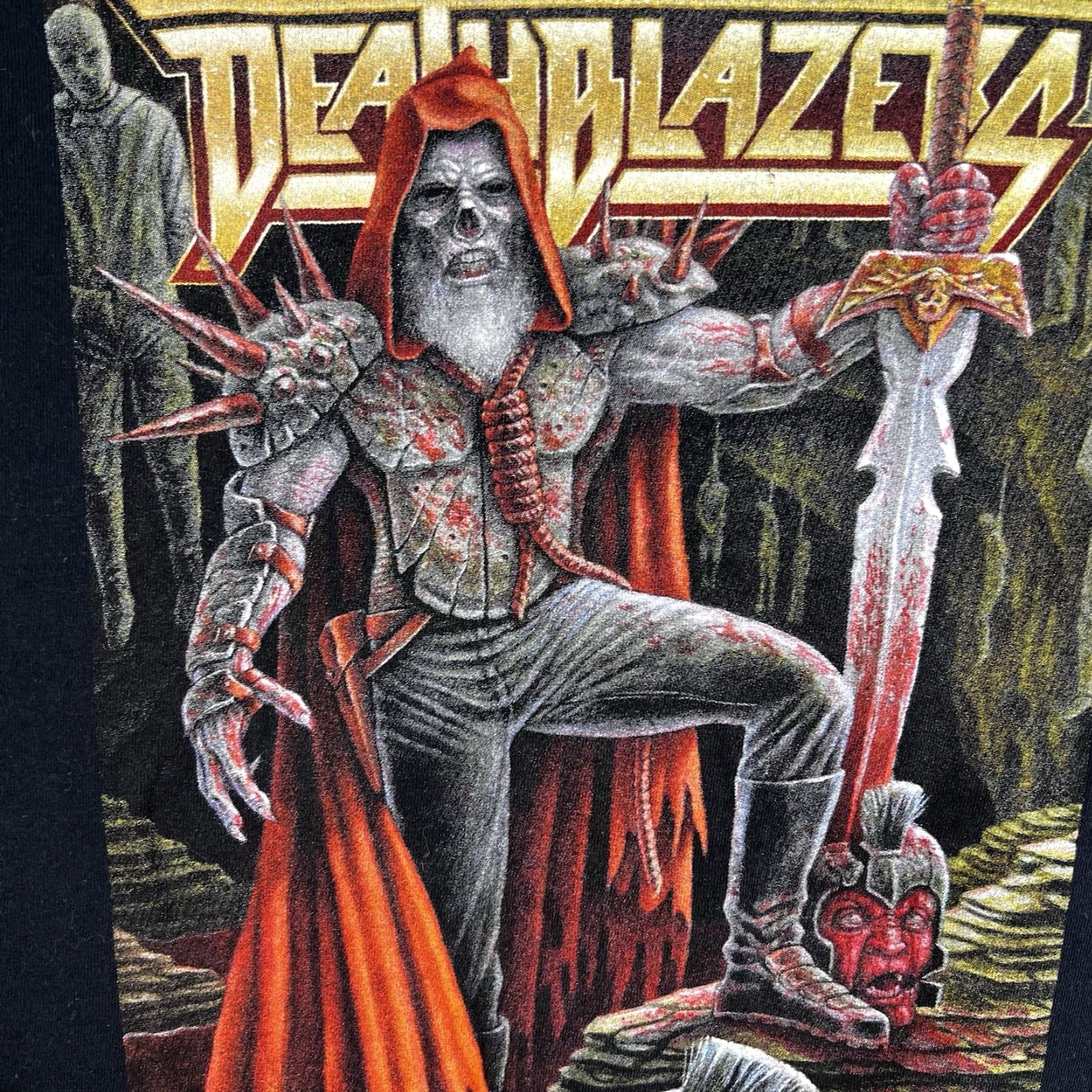Gildan Gildan T-Shirt Death Blazers Brendon Flynn Graphic Shirt Adult Large Black Logo Graphic Print 90s Horror Cartoon Adventure Time Mens Size US L / EU 52-54 / 3 - 2 Thumbnail