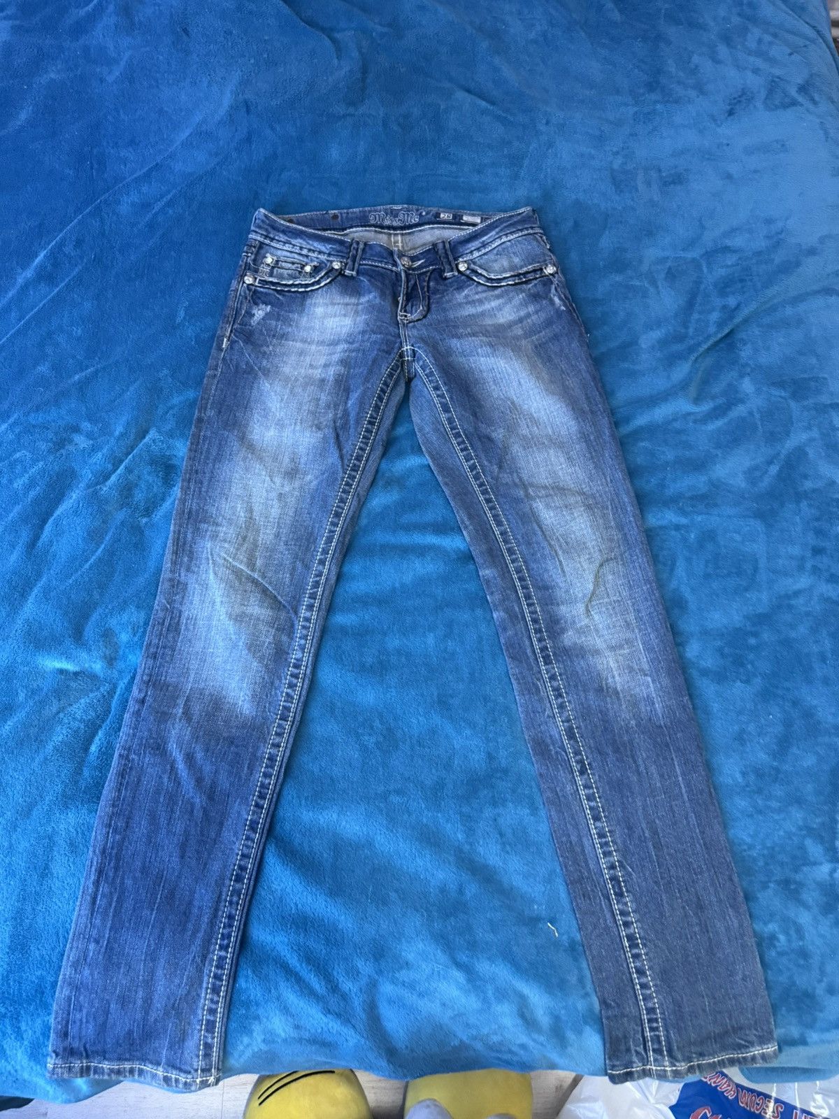 Miss Me × Vintage Missme y2k jeans vintage rare lowrise Size 29" - 3 Thumbnail