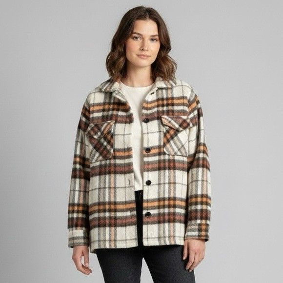 Vintage Vintage Plaid Wool Bell Shirt Light Jacket / Shacket Size M / US 6-8 / IT 42-44 - 1 Thumbnail