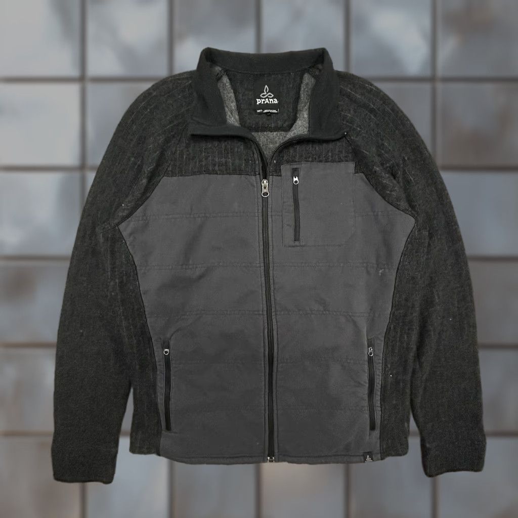 Prana prAna Jacket Mens M Gray Full Zip Lined Pockets Wool-Blend Insulated Hiking Casual Fall M2APPJ315 Size US M / EU 48-50 / 2 - 1 Thumbnail