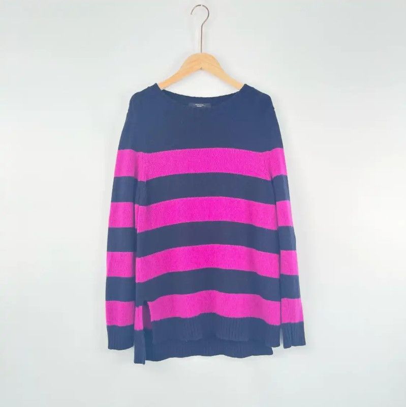 Max Mara MaxMara Striped Pullover Sweater for Women 0089 Size M / US 6-8 / IT 42-44 - 1 Thumbnail
