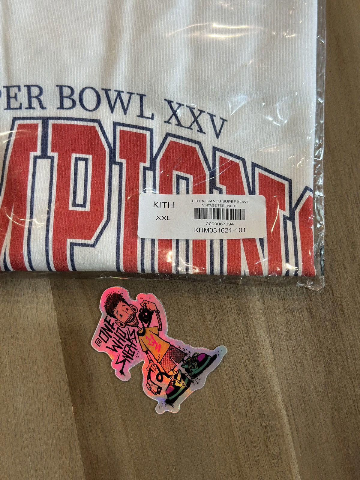 Kith Kith x NFL Giants Superbowl Vintage Tee Size US XXL / EU 58 / 5 - 5 Thumbnail