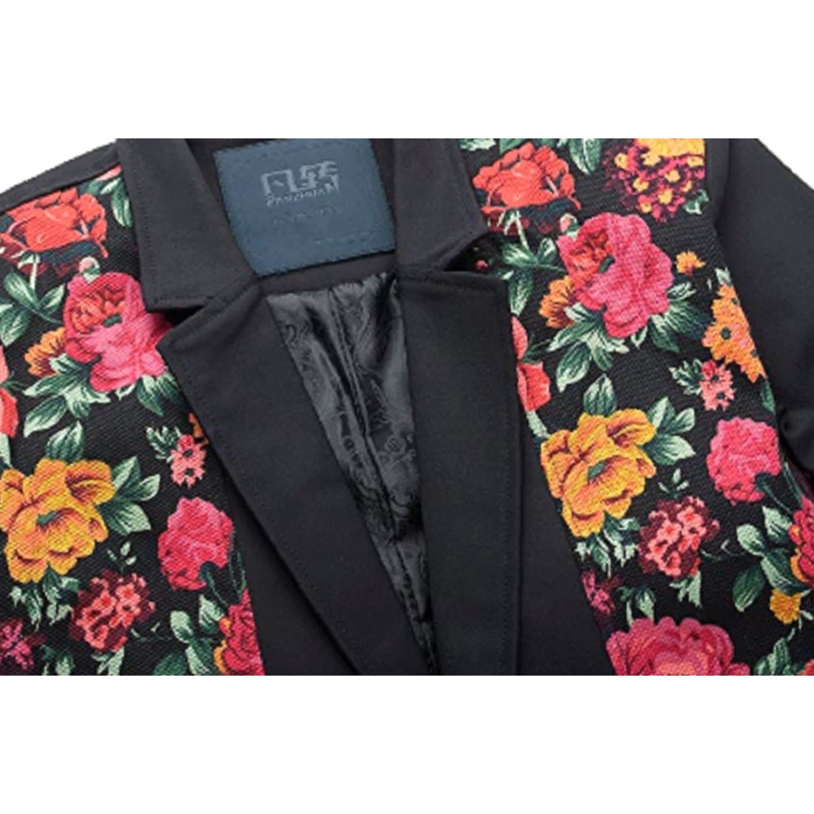 Vintage VINTAGE Blazer Men's Slim Fit Casual Jacket XL Black Blazer Shirt? (Oops) Size 46R - 6 Thumbnail