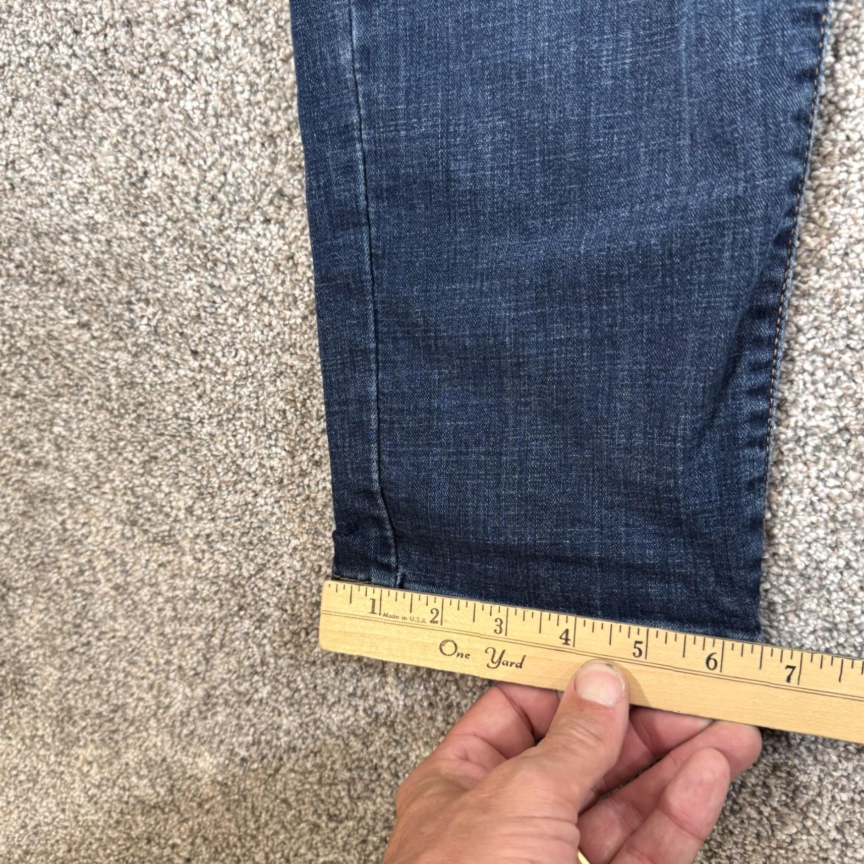 Levi's Levi's Boyfriend Jeans Womens 32 Blue Distressed Ripped Cropped Tapered Mid Rise Size 24" / US 00 / IT 34 - 3 Thumbnail