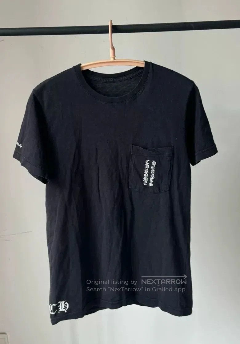 chrome hearts black short sleeve t-shirt.