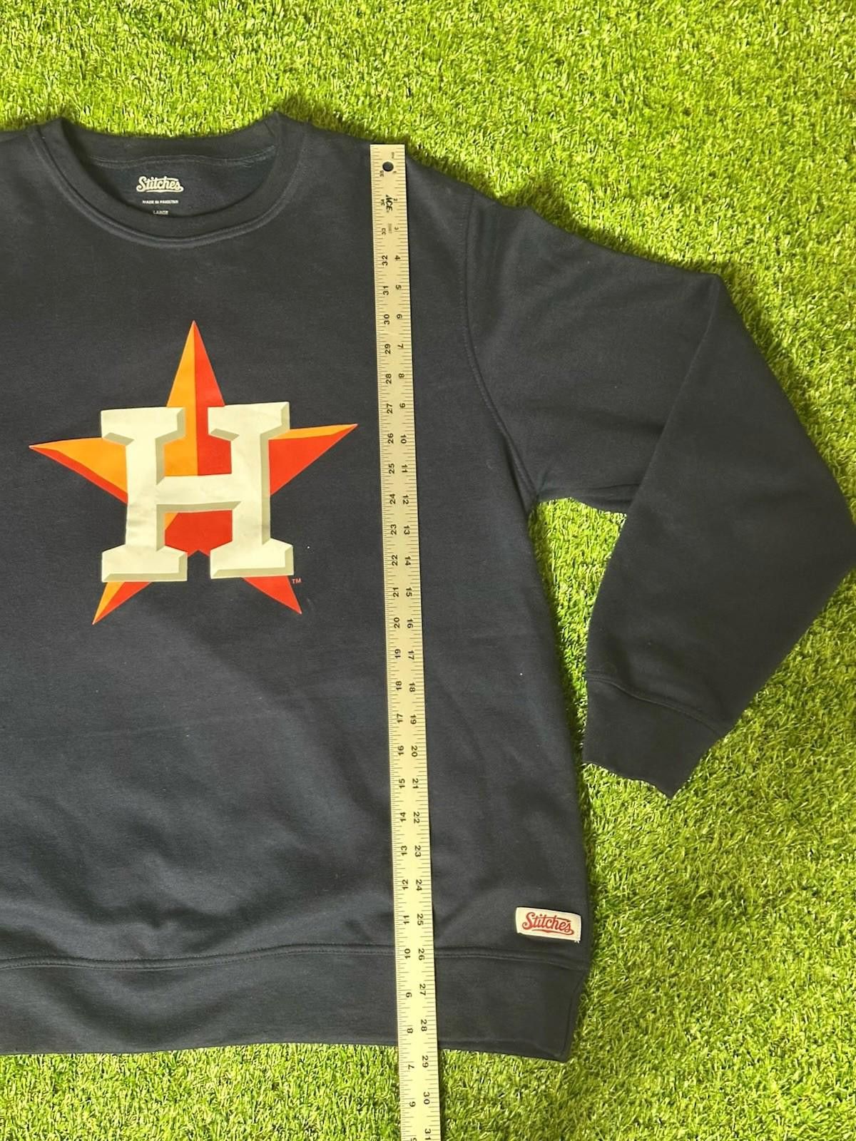 Stitch's Jeans Houston Astros Stitches Sweatshirt size LARGE Size ONE SIZE - 2 Thumbnail