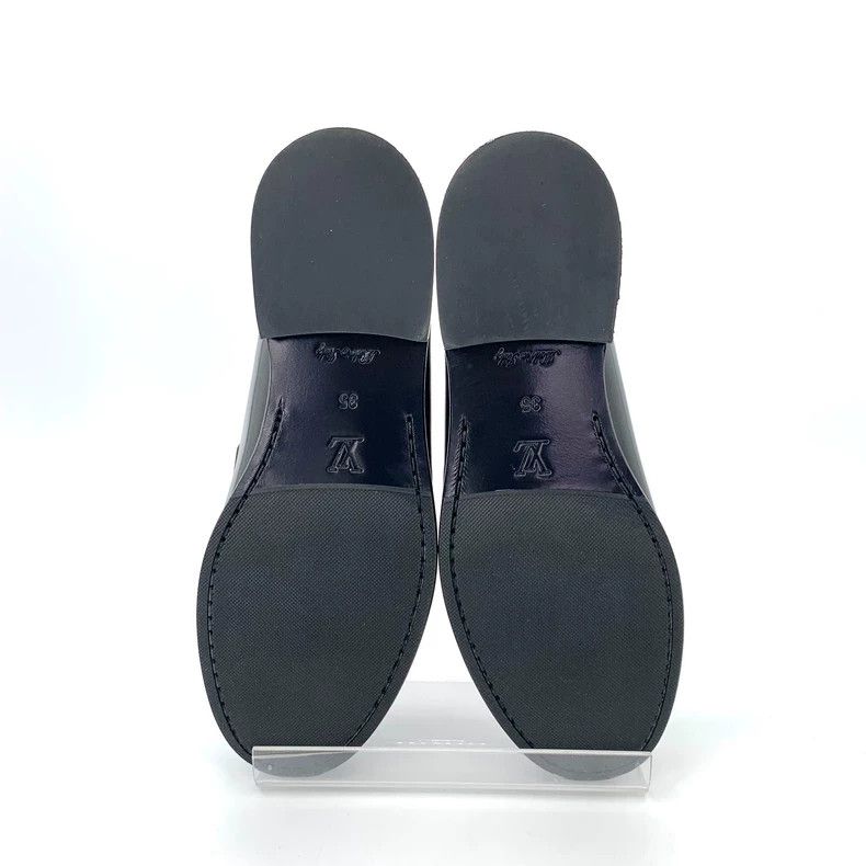 Louis Vuitton Louis Vuitton Chess Black Flat Casual Leather Shoes Size US 4.5 / IT 34.5 - 5 Thumbnail