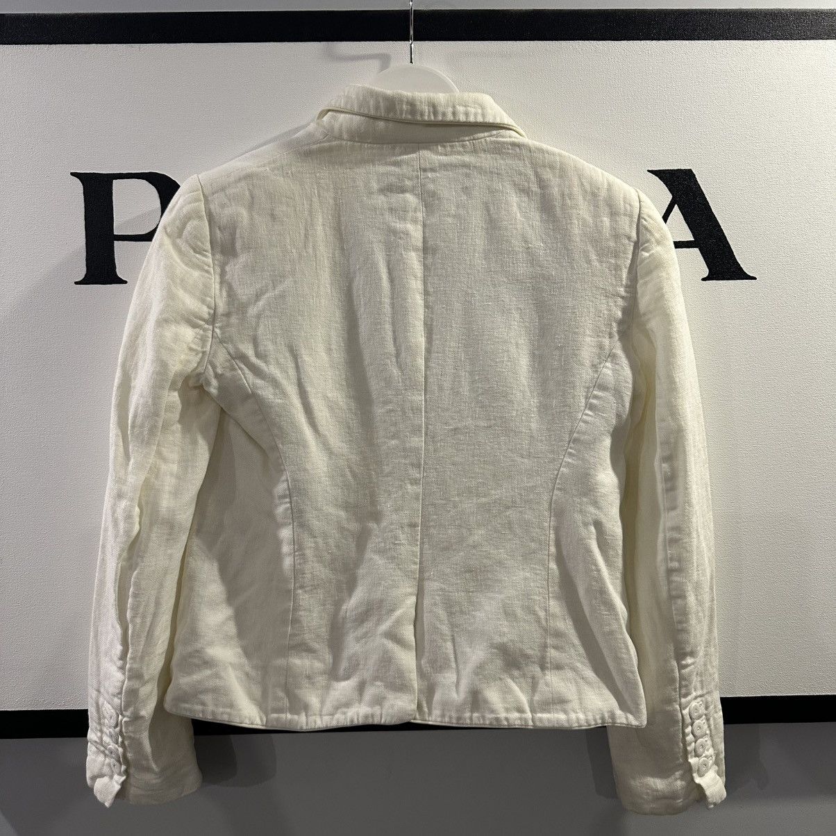 Versace Gianni Versace Women’s White Linen Blazer Size 42 Size M / US 6-8 / IT 42-44 - 7 Thumbnail