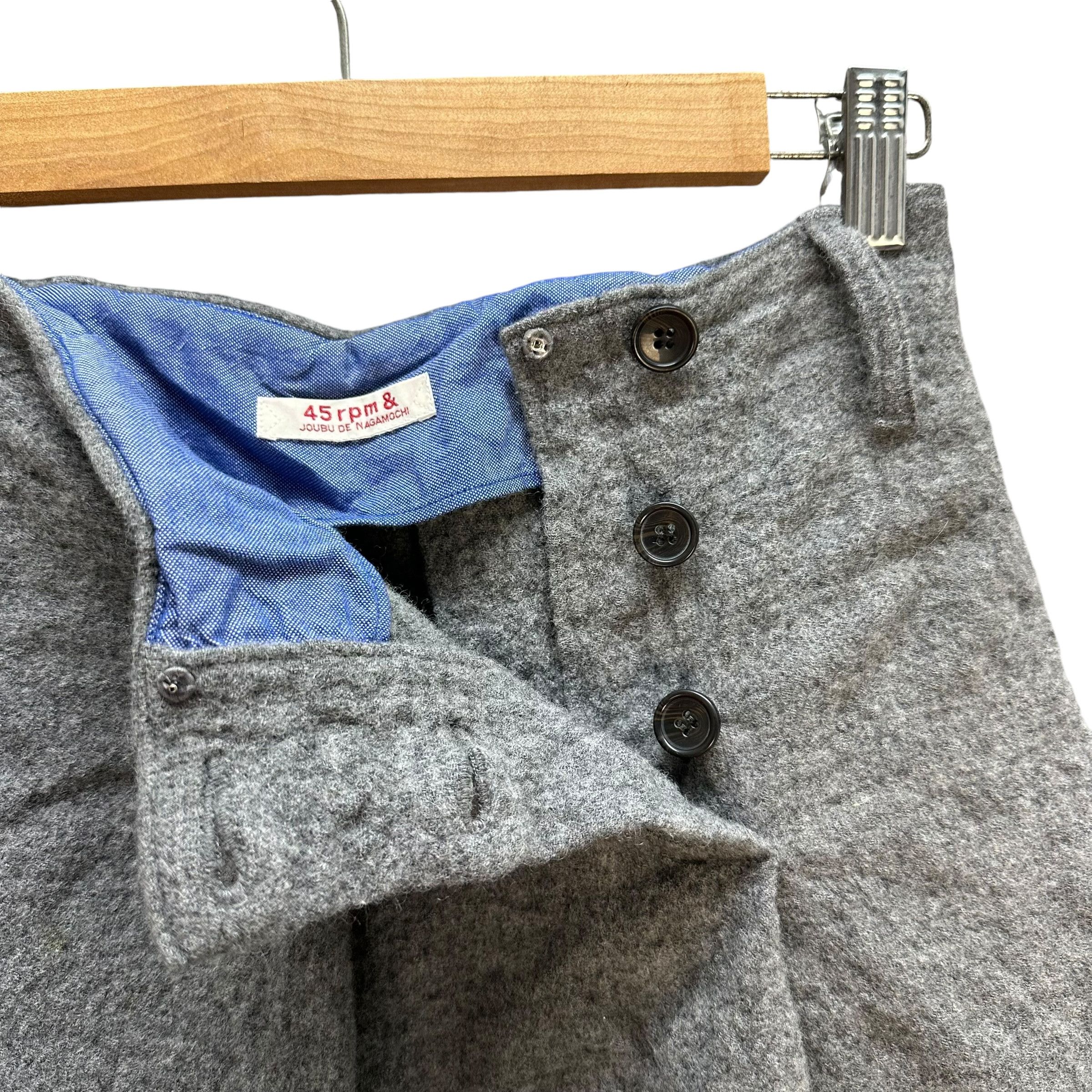 45rpm 45rpm Made in Japan Wool Mini Skirt #A68-1639 Size 26" / US 2 / IT 38 - 4 Thumbnail