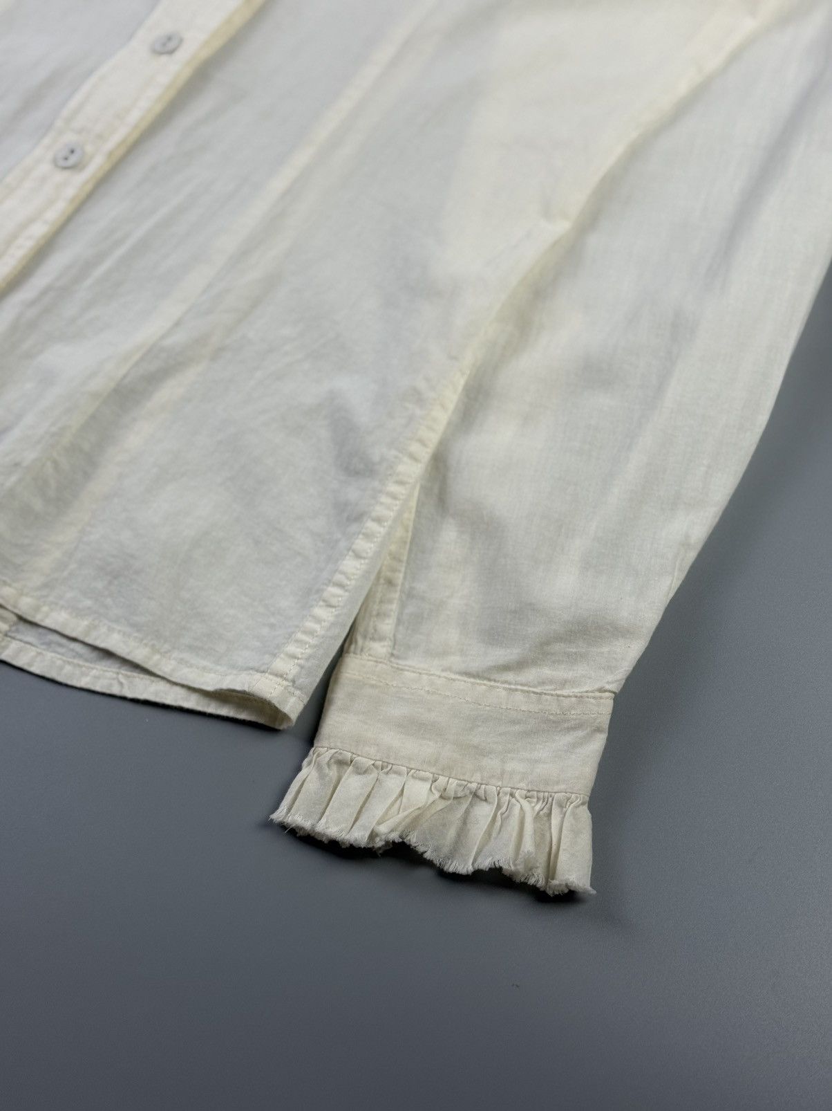 Paul Harnden Shoemakers Paul Harnden Shoemakers - Ruffle distressed Shirt Size XS / US 0-2 / IT 36-38 - 4 Thumbnail