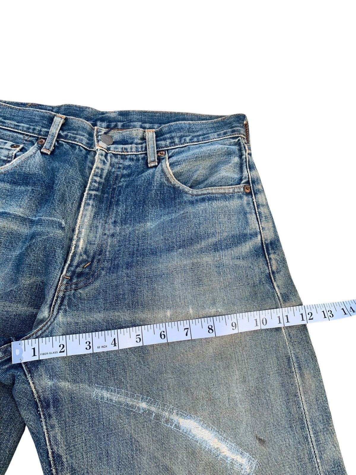 Levi's VINTAGE LEVIS 504Z BIG E TRASHER SELVEDGE DISTRESSED DENIM Size US 30 / EU 46 - 22 Thumbnail