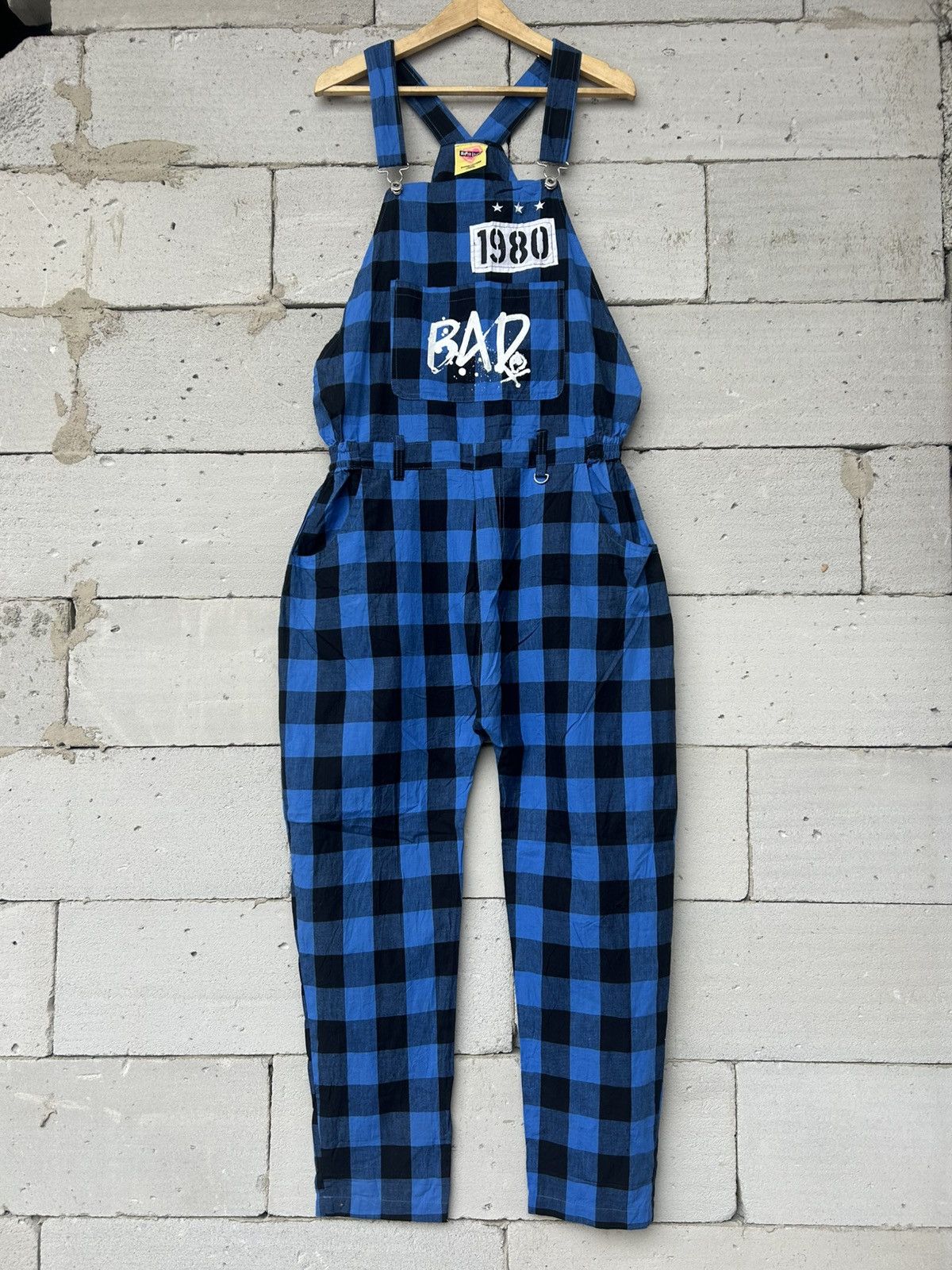 Hysteric Glamour Super Lovers Tokyo Blue Checkered Coverall Size US 32 / EU 48 - 2 Thumbnail
