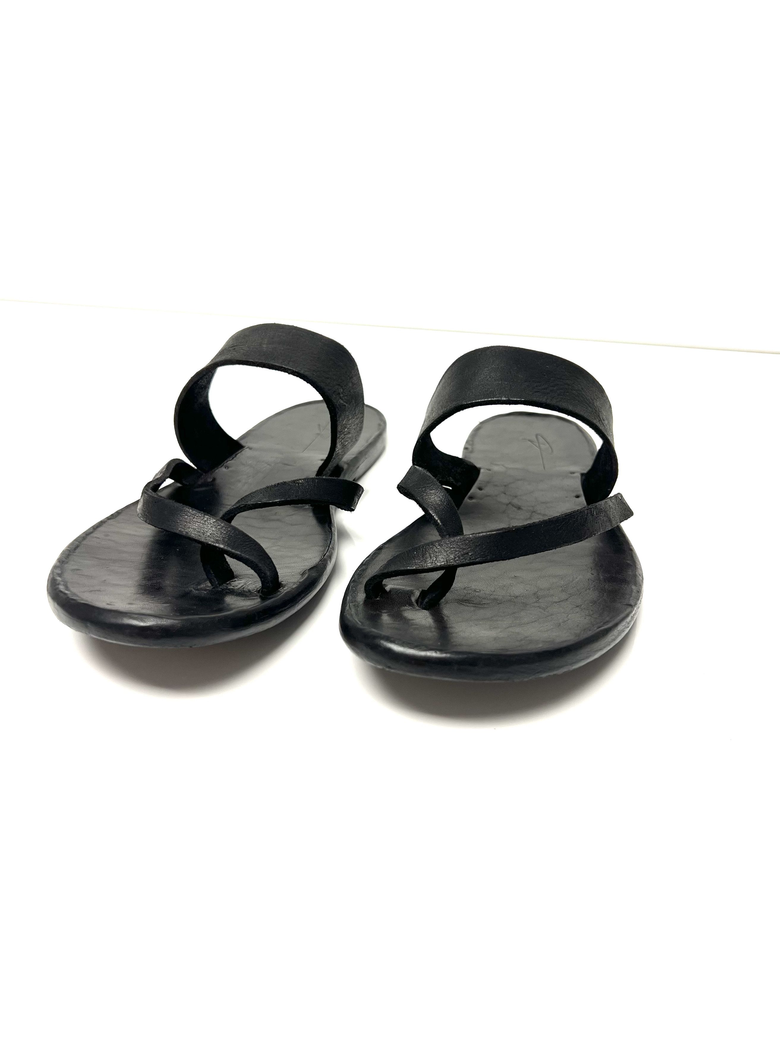 Dimissianos & Miller DIMISSIANOS & MILLER MENS LEATHER SLIDE / SLIP ON SANDALS Size US 12 / EU 45 - 14 Thumbnail