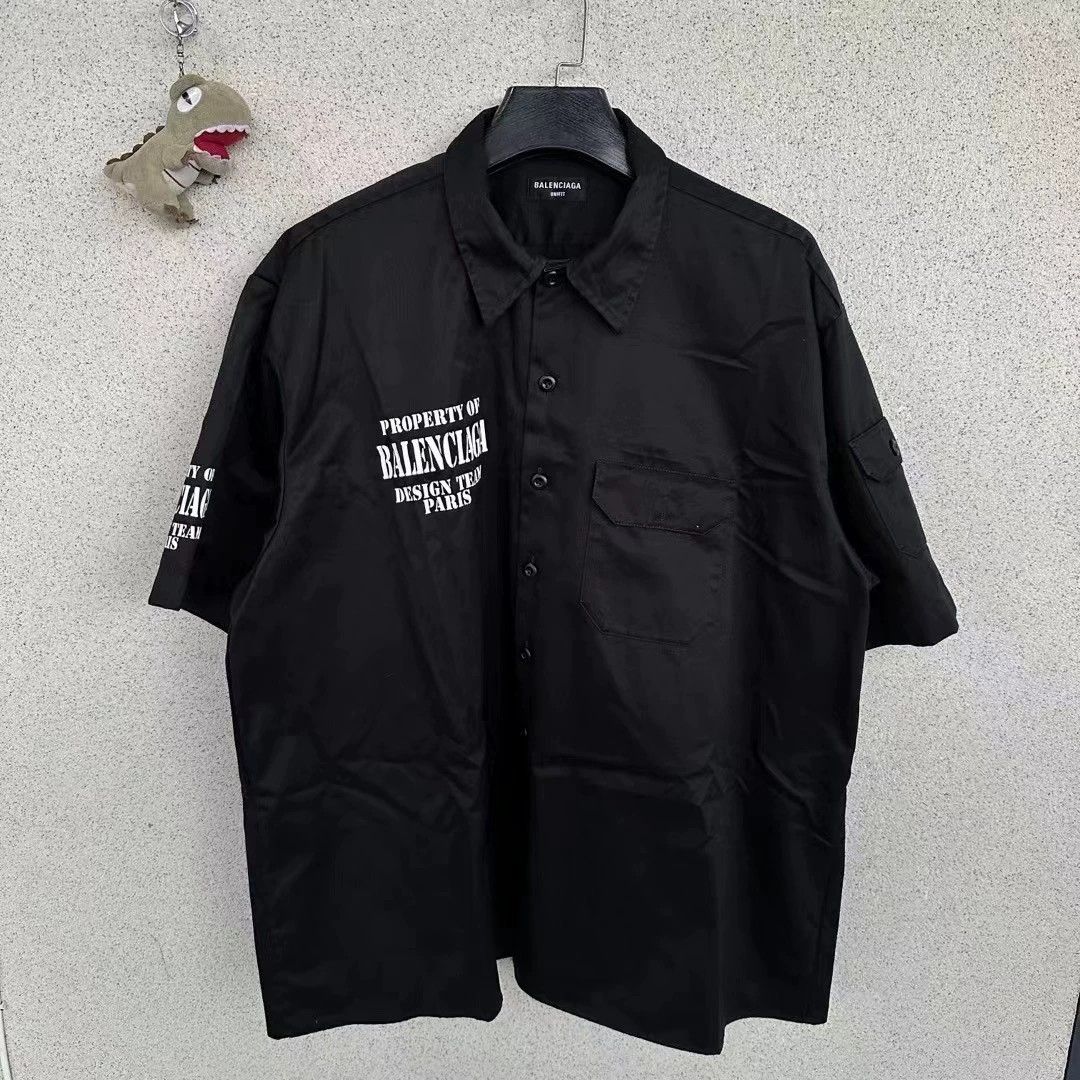 Balenciaga Balenciaga new letter shirt short sleeved Size US S / EU 44-46 / 1 - 1 Thumbnail