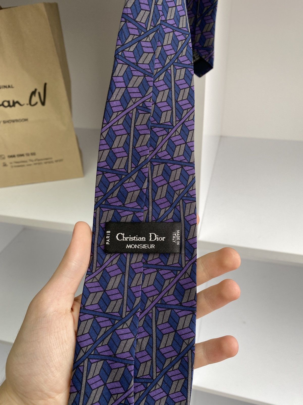 Christian Dior Monsieur × Vintage Vintage Christian Dior Tie Size ONE SIZE - 4 Thumbnail
