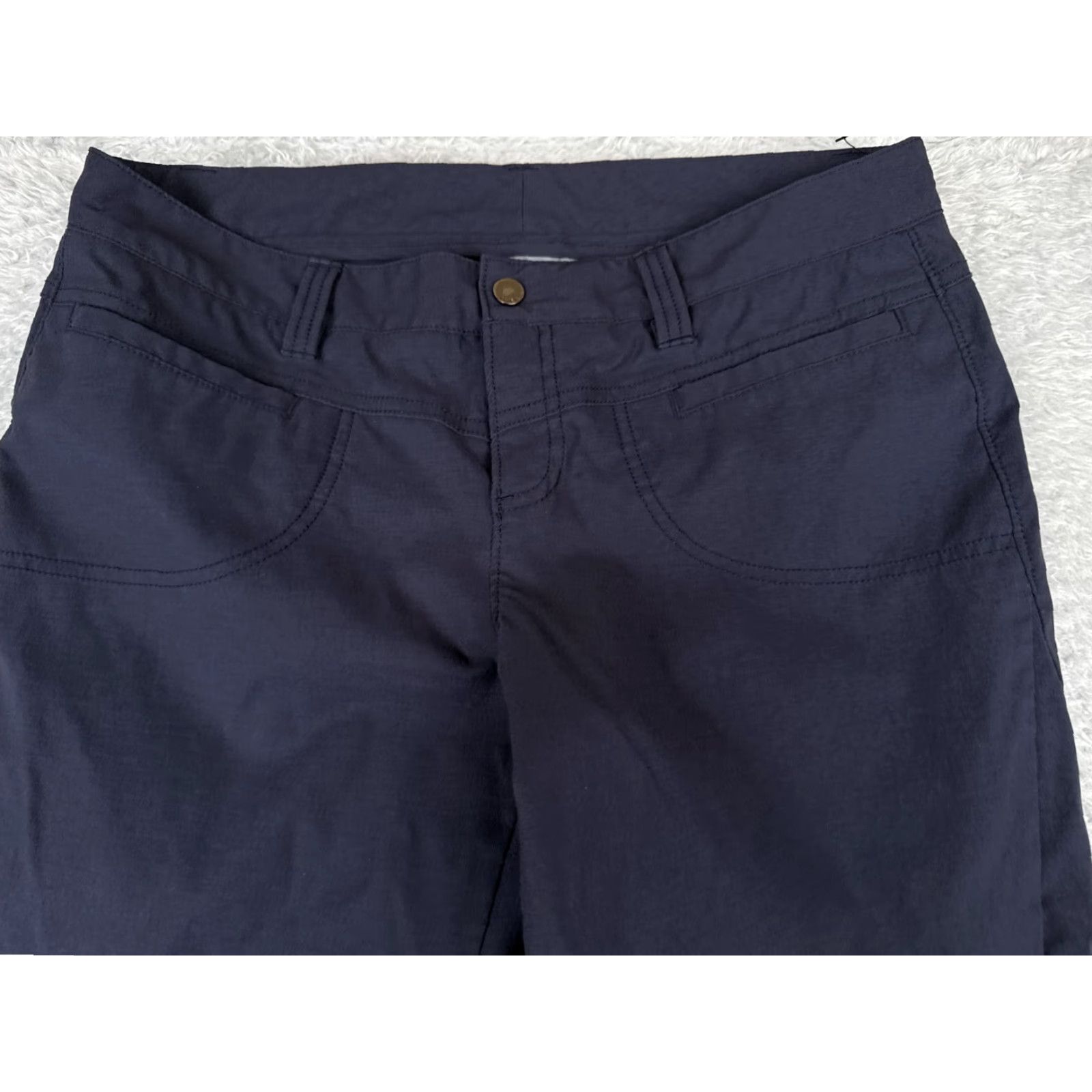Athleta Athleta Pants Womens 10 Blue Flare Bootcut Nylon Blend Low Zip Pockets 32x34 Shoes? Size 32" / US 10 / IT 46 - 4 Thumbnail